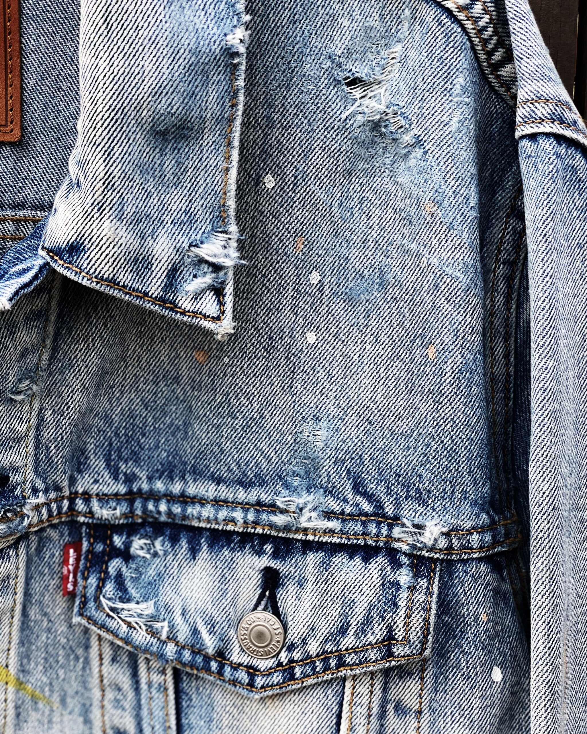 【YOKE】CUT-OFF DENIM TRUCKER JACKET YOKE】CUT-OFF DENIM TRUCKER JACKET